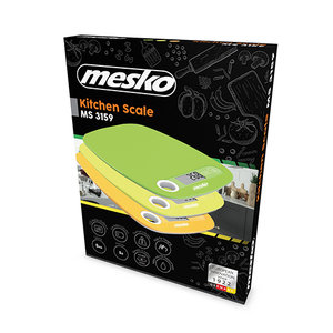 MESKO KITCHEN SCALE WITH HOLE TO HANG ORANGE