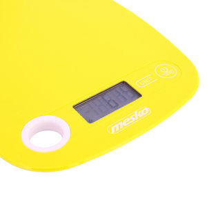 MESKO KITCHEN SCALE WITH HOLE TO HANG YELLOW