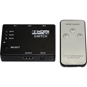Osio HDVS-310 HDMI switch 3 σε 1 1080p με τηλεχειριστήριο