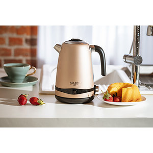 ADLER 1,7L STEEL ELECTRIC KETTLE WITH LCD AND TEMPERATURE CONTROL