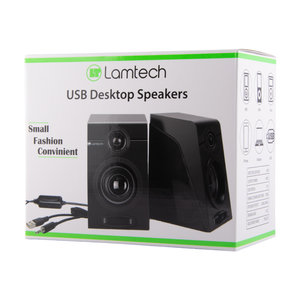 LAMTECH USB DESKTOP SPEAKERS 2.0 BLACK