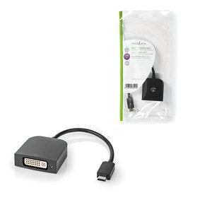 NEDIS CCGP64552BK02 USB Adapter USB 3.2 Gen 1 USB Type-C Male DVI-D 24+1-Pin Fem