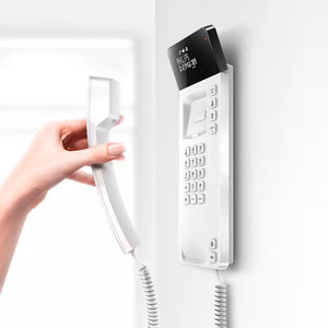 Philips M110W/GRS Λευκό Ενσύρματο τηλέφωνο γόνδολα με οθόνη και ανοιχτή ακρόαση συμβατό με ακουστικά βαρηκοΐας