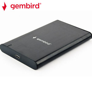 GEMBIRD USB 3.1 2,5' ENCLOSURE TYPE-C PORT BLACK