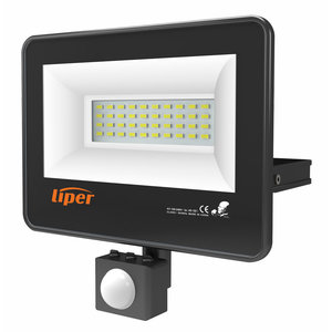 LIPER LED προβολέας LPFL-20BS01-G 20W με αισθητήρα κίνησης, IP65, 220V