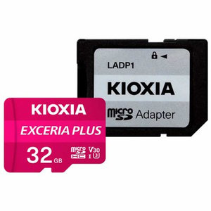 KIOXIA 4K MICRO SD 32GB EXCERIA PLUS UHS I U3 WITH ADAPTER M303