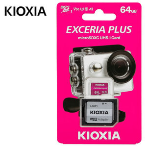 KIOXIA 4K MICRO SD 64GB EXCERIA PLUS UHS I U3 WITH ADAPTER M303