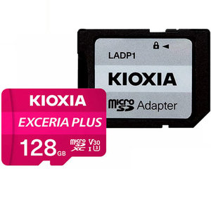 KIOXIA 4K MICRO SD 128GB EXCERIA PLUS UHS I U3 WITH ADAPTER M303