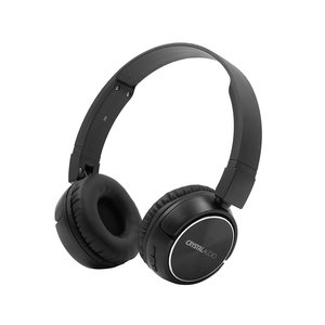 CRYSTAL AUDIO BT4-K BLACK BLUETOOTH ON-EAR FOLDABLE HEADPHONES