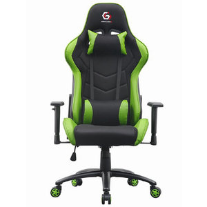 GEMBIRD GAMING CHAIR LEATHER BLACK/GREEN