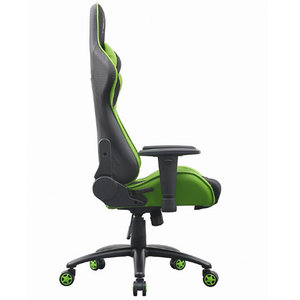 GEMBIRD GAMING CHAIR LEATHER BLACK/GREEN