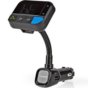 NEDIS CATR102BK Car FM Transmitter Bluetooth Bass Boost MicroSD Card Slot Hands-  (hot weekends)