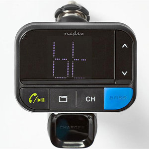 NEDIS CATR102BK Car FM Transmitter Bluetooth Bass Boost MicroSD Card Slot Hands-  (hot weekends - ULTIMATE OFFERS)