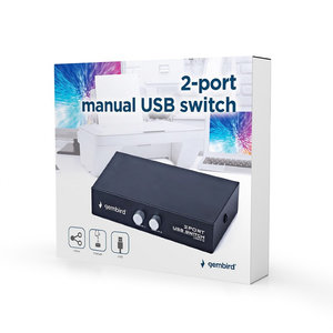 GEMBIRD 2-PORT MANUAL USB SWITCH