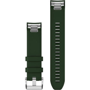 GARMIN MARQ Pine Green Silicone Band with Silver Buckle