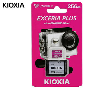 KIOXIA 4K MICRO SD 256GB EXCERIA PLUS UHS I U3 WITH ADAPTER M303