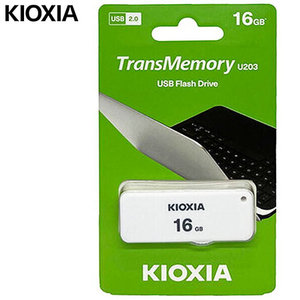 KIOXIA USB 2,0 16GB U2 YAMABIKO U203 WHITE