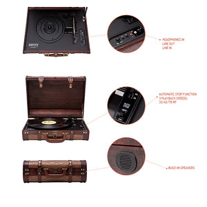 CAMRY TURNTABLE SUITCASE