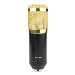 Επαγγελματικό πυκνωτικό μικρόφωνο με κονσόλα V8-CONT-SET, μαύρο-χρυσό