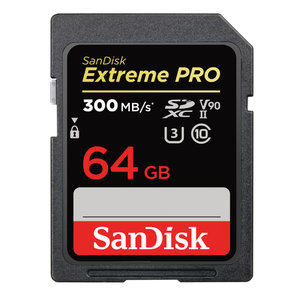 SanDisk SDSDXDK-064G-GN4IN Extreme PRO 64GB 300MB/s, UHS-II, Class 10,U3, V90