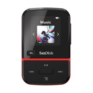 SanDisk MP3 Player SDMX30-032G-E46R Clip Sport Go Red 32GB