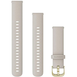 GARMIN Quick Release Light Sand Silicone with Light Gold Hardware Replacement Strap 18mm