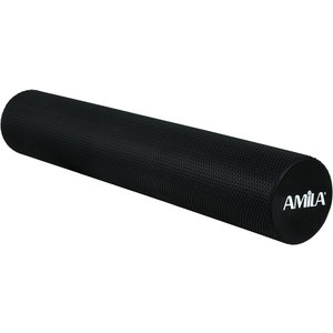 AMILA Foam Roller PRO Φ15x90cm Μαύρο