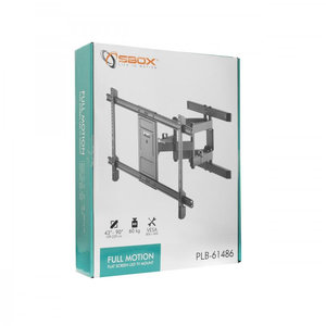 SBOX UNIVERSAL WALL MOUNT FOR TV WITH TILT AND SWIVEL 43'-90'