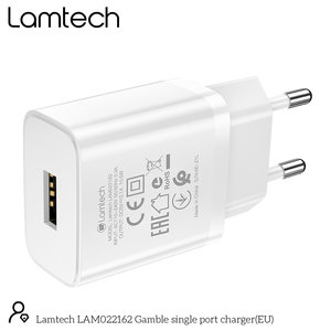 LAMTECH USB TRAVEL CHARGER 2,1A WHITE