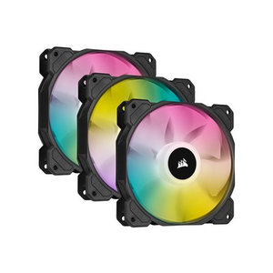 CORSAIR SP120 RGB ELITE Performance 120mm PWM Fan - Triple Pack with Lighting Node CORE