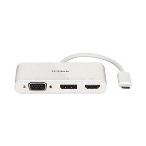 D-LINK DUB‑V310 - 3‑in‑1 USB‑C to HDMI/VGA/DisplayPort Adapter