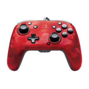 PDP Faceoff Deluxe+ Audio Nintendo Switch Controller - Χειριστήριο - Red Camo