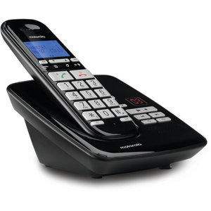 Motorola S3011 BLACK (Ελληνικό Μενού) Ασύρματο τηλέφωνο με τηλεφωνητή συμβατό με ακουστικά βαρηκοΐας