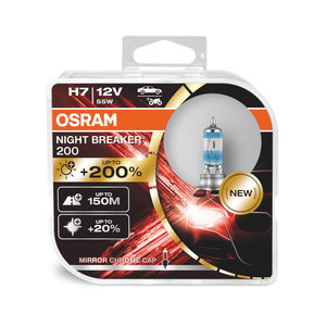 OSRAM OS-64210NB200-HBC ΣΕΤ 2 ΛΑΜΠEΣ H7 12V 55W NIGHT BREAKER +200% ΠΕΡΙΣΣΟΤΕΡΟ ΦΩΣ