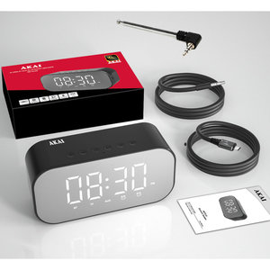 Akai ABTS-C5 Ξυπνητήρι και ηχείο Bluetooth με Aux-In, micro SD και FM – 3W