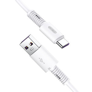 JOYROOM καλώδιο USB σε USB Type-C Thread Series S-M406, 5A, 1m, λευκό