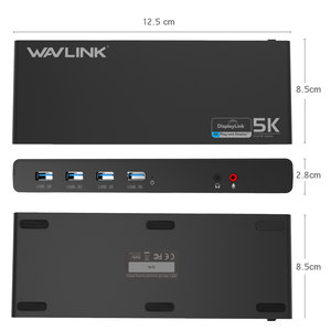 WAVLINK USB UNIVERSAL DOCKING STATION USB-C IN DUAL 4K