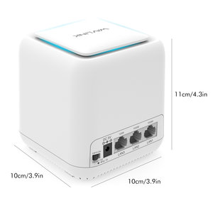 WAVLINK HALO BASE PRO AC1200 DUAL-BAND WHOLE HOME MESH WIFI SYSTEM WITH TOUCHLINK 1 PACK