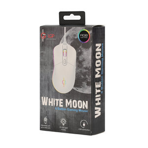 LAMTECH RGB GAMING MOUSE 6400DPI WHITE 'WHITE MOON'