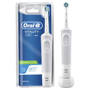 ORALB Οδοντόβουρτσα Vitality Cross Action Λευκή - 80326327
