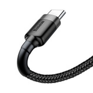 BASEUS CABLE CAFULE - USB TO TYPE C - 2A 3 METER (CATKLF-UG1) BLACK AND GREY
