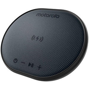 Motorola SONIC SUB 500 BLACK Ασύρματος φορτιστής 10 W και αδιάβροχο Smart φορητό ηχείο Bluetooth 5.0 με TWL και Aux-In – 10 W