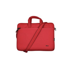 TRUST - Bologna Eco-friendly Slim laptop bag for 16'' laptops - Κόκκινο