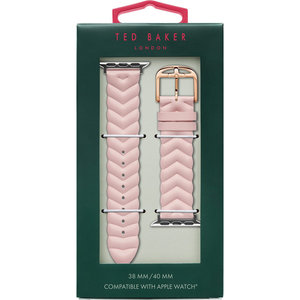 Λουράκι TED Chevron Pink Leather Strap για APPLE Watches 38-40 mm