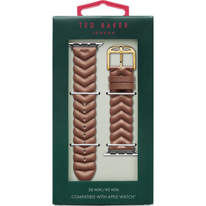 Λουράκι TED Chevron Brown Leather Strap για APPLE Watches 38-40 mm