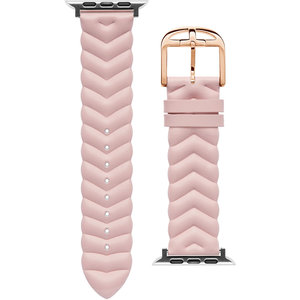 Λουράκι TED Chevron Pink Leather Strap για APPLE Watches 42-44 mm