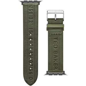 Λουράκι TED London HQ Khaki Leather Strap για APPLE Watches 42-44 mm