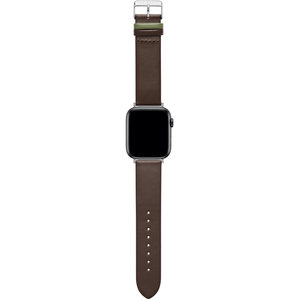 Λουράκι TED Basic Brown Leather Strap για APPLE Watches 42-44 mm