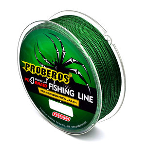 PROBEROS νήμα FISH-0031, τετράκλωνο, 13.6kg, 0.26mm, 100m, πράσινο