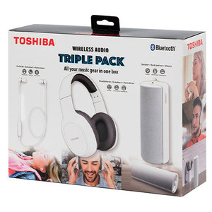 TOSHIBA AUDIO WIRELESS 3 IN 1 COMBO PACK WHITE